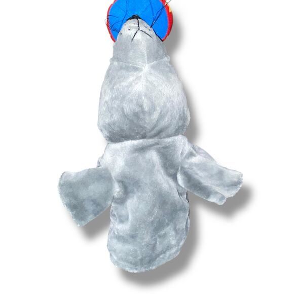 Restoration Hardware Murdock & Ross Hand Puppet Seal with Ball Star Gray Blue - Picture 7 of 14